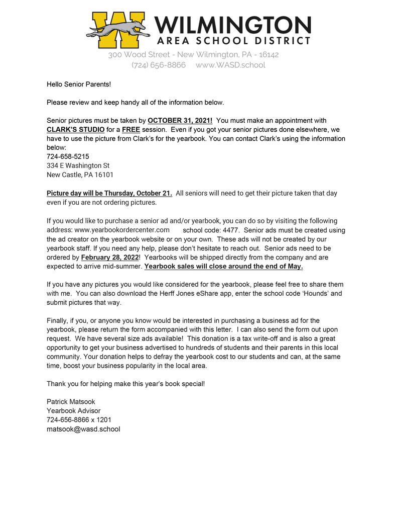 YearbookLetter